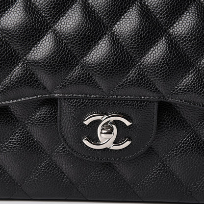 Chanel Caviar Quilted Jumbo Double Flap Black 8 of 11