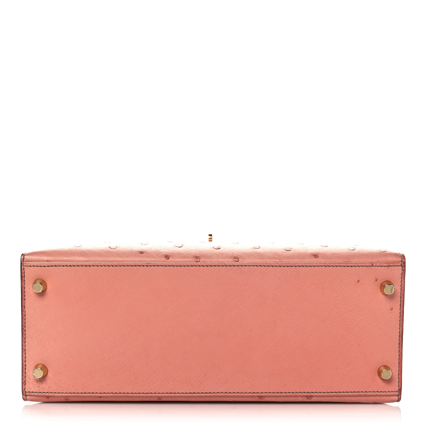 Ostrich Horseshoe Kelly Sellier 28 Terre Cuite Gris Agate