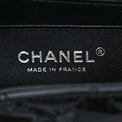 Chanel Patent Calfskin Quilted Mini Rectangular Flap So Black 6 of 9
