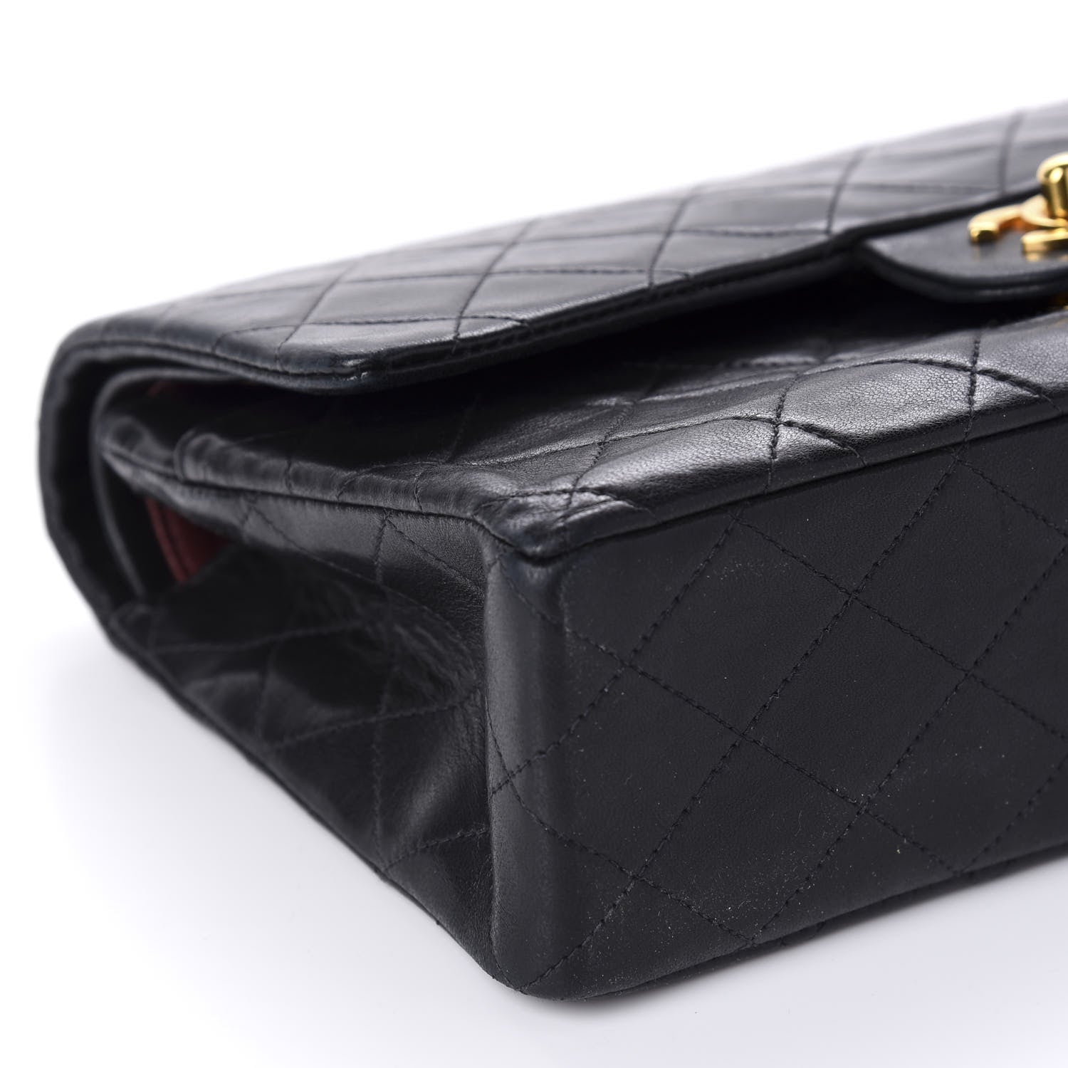 Chanel Lambskin Quilted Medium Double Flap Black 6 of 11