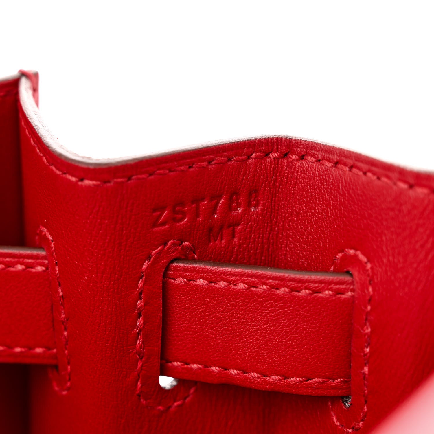 Hermes Berline Toile Swift Kelly Sellier 32 Rouge Piment Ecru 7 of 10
