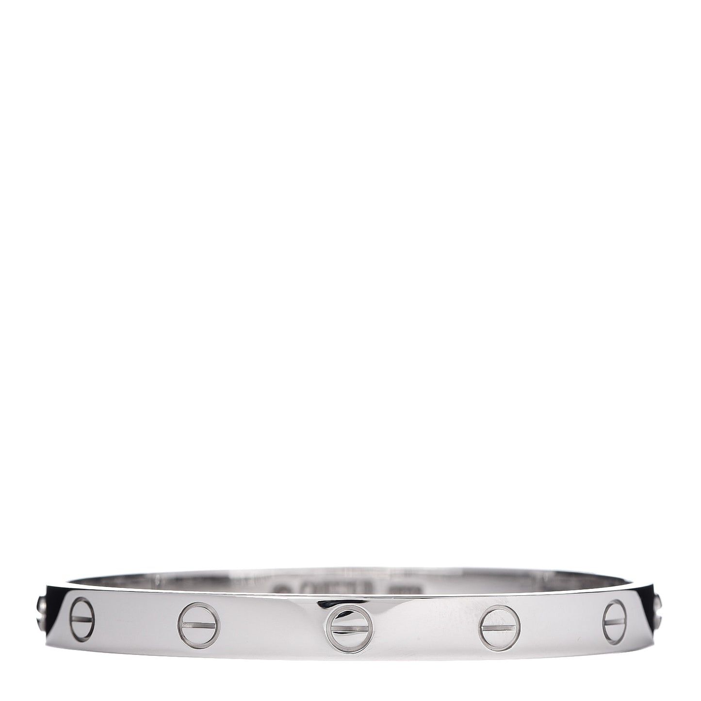 18K White Gold LOVE Bracelet 17