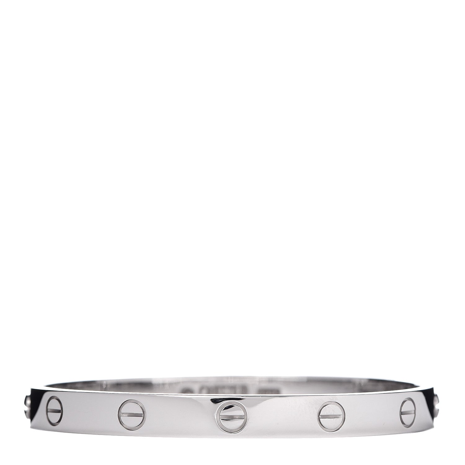Cartier 18K White Gold LOVE Bracelet 17 1 of 4
