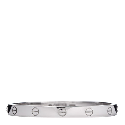 Cartier 18K White Gold LOVE Bracelet 17 1 of 4