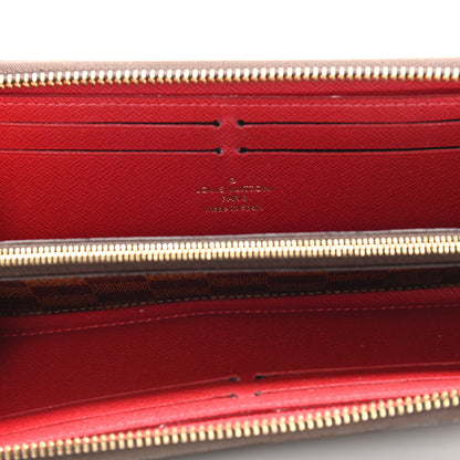 Louis Vuitton Damier Ebene Clemence Wallet Cherry 6 of 15