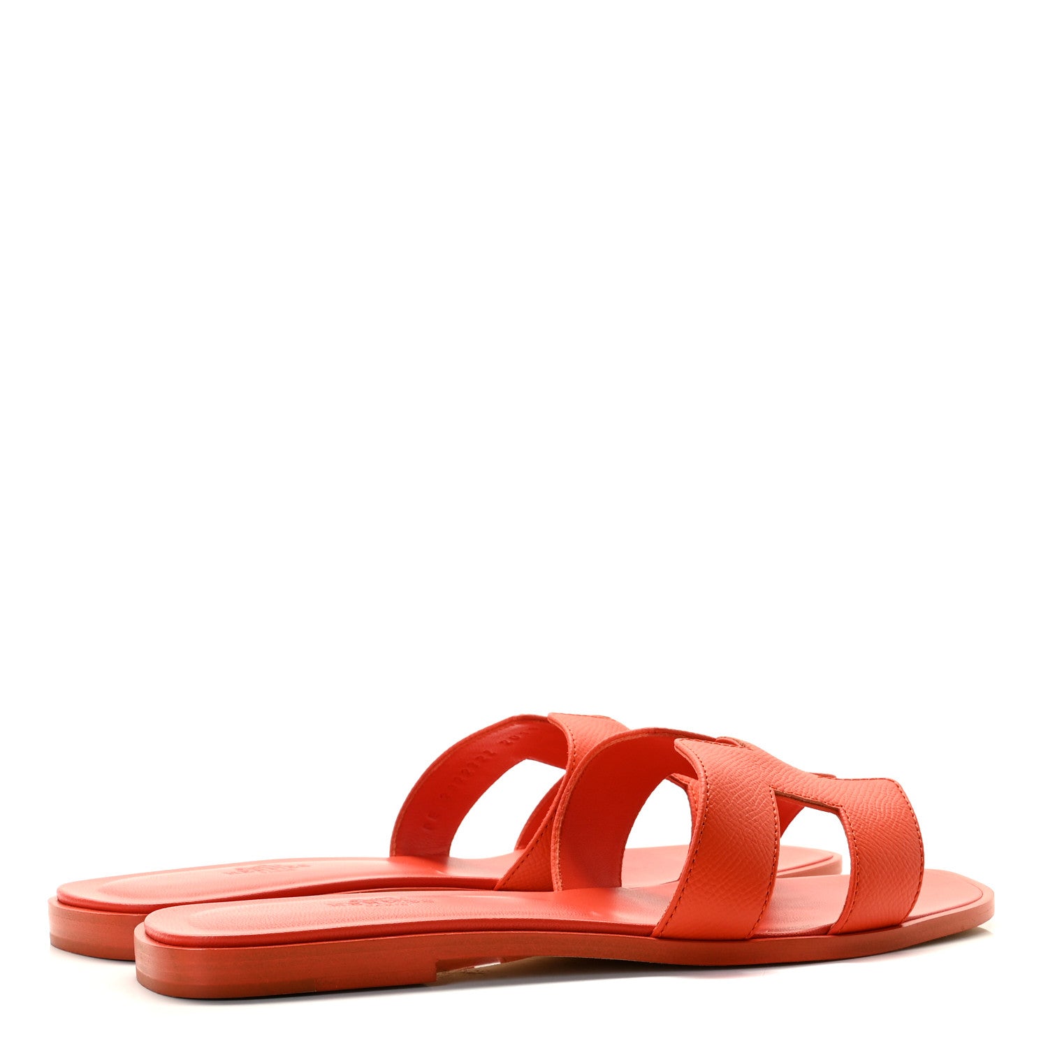 Hermes Epsom Oran Sandals 39.5 Orange Poppy 4 of 10