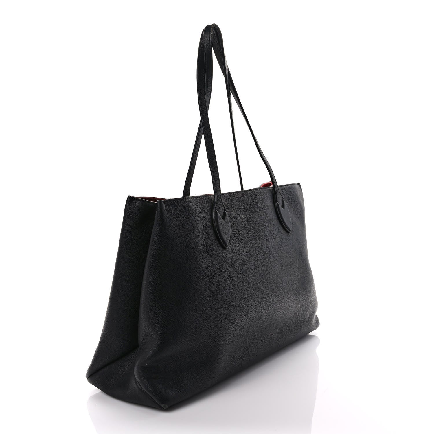 Louis Vuitton Grained Calfskin Lockme Shopper Black 3 of 11