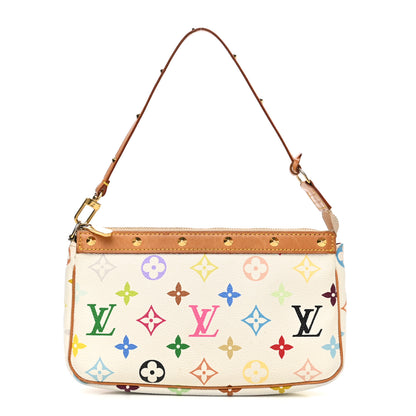 Louis Vuitton Monogram Multicolor Pochette Accessories White 1 of 10