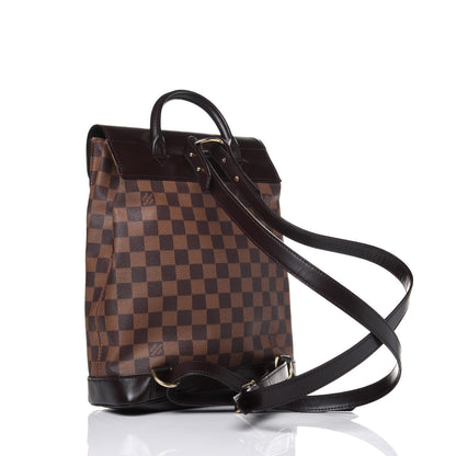 Louis Vuitton Damier Ebene Soho Backpack 2 of 14