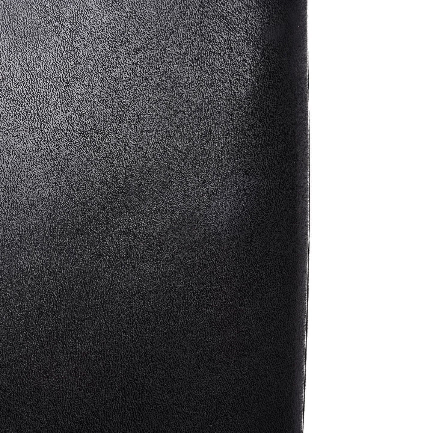 Calfskin Large Made In Clutch Pouch Black