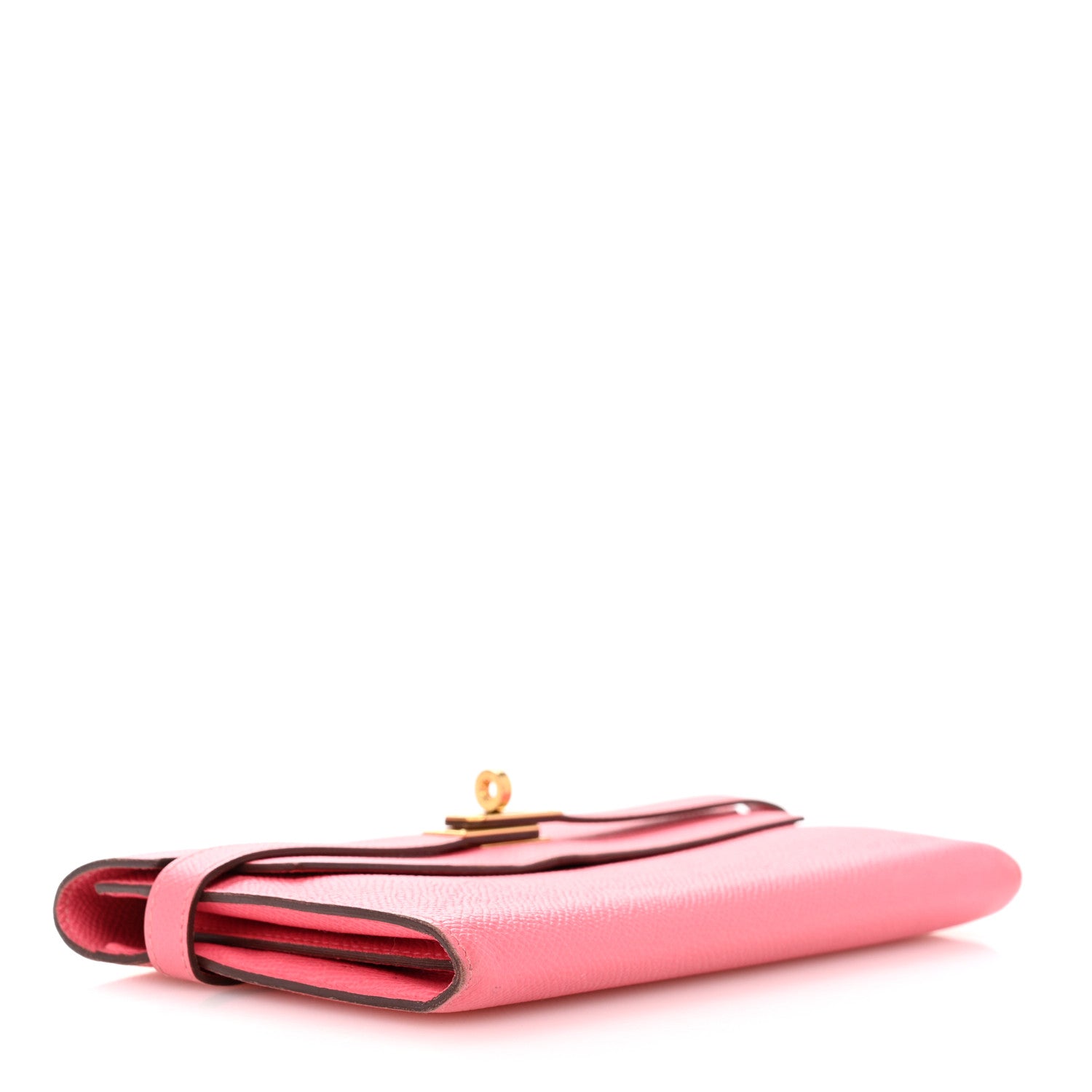 Hermes Epsom Kelly Longue Wallet Rose Azalee 4 of 15