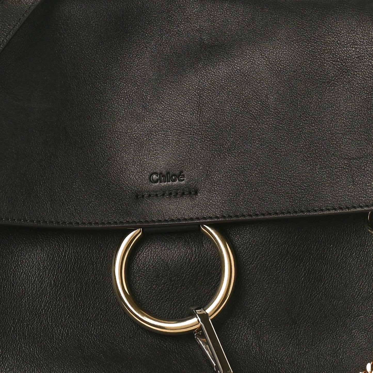 Calfskin Medium Faye Day Shoulder Bag Black