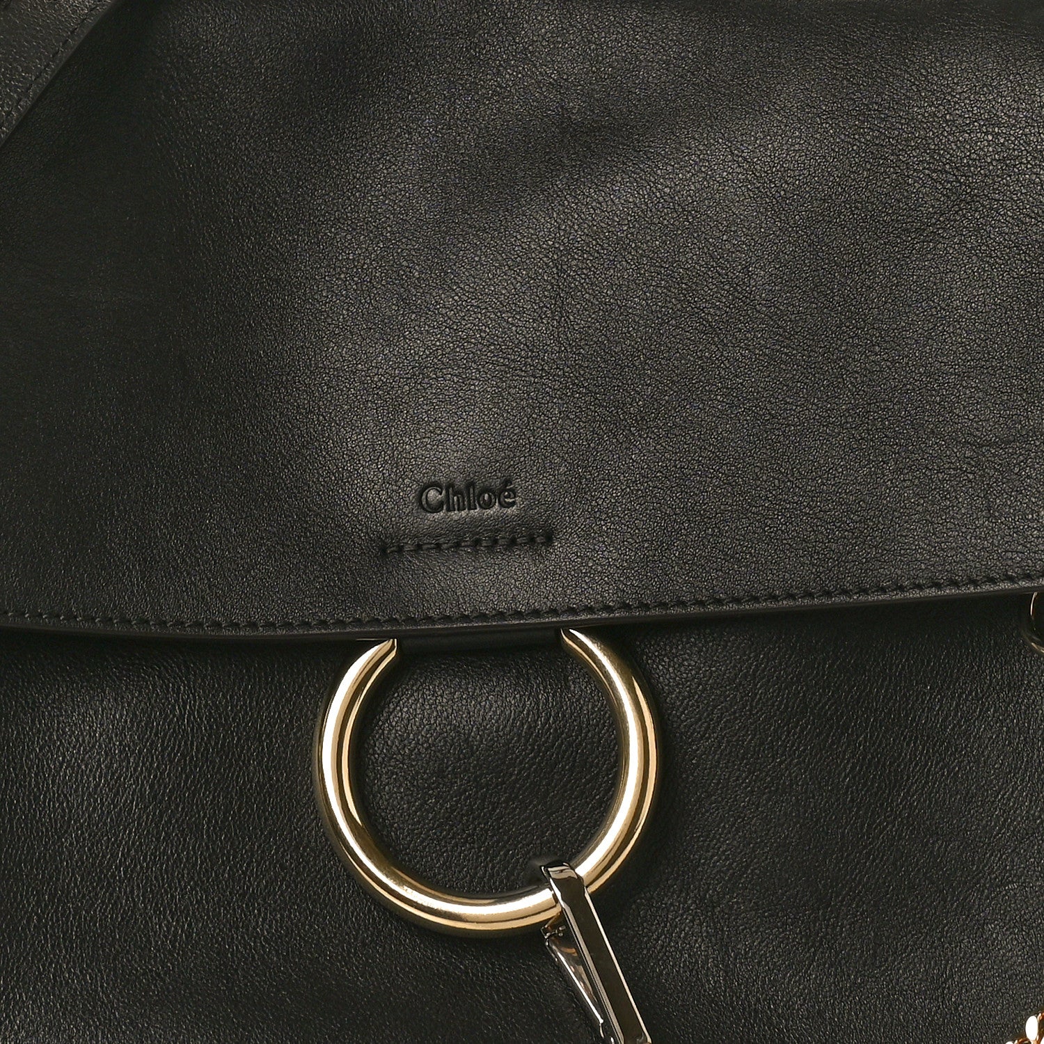Chloe Calfskin Medium Faye Day Shoulder Bag Black 8 of 10