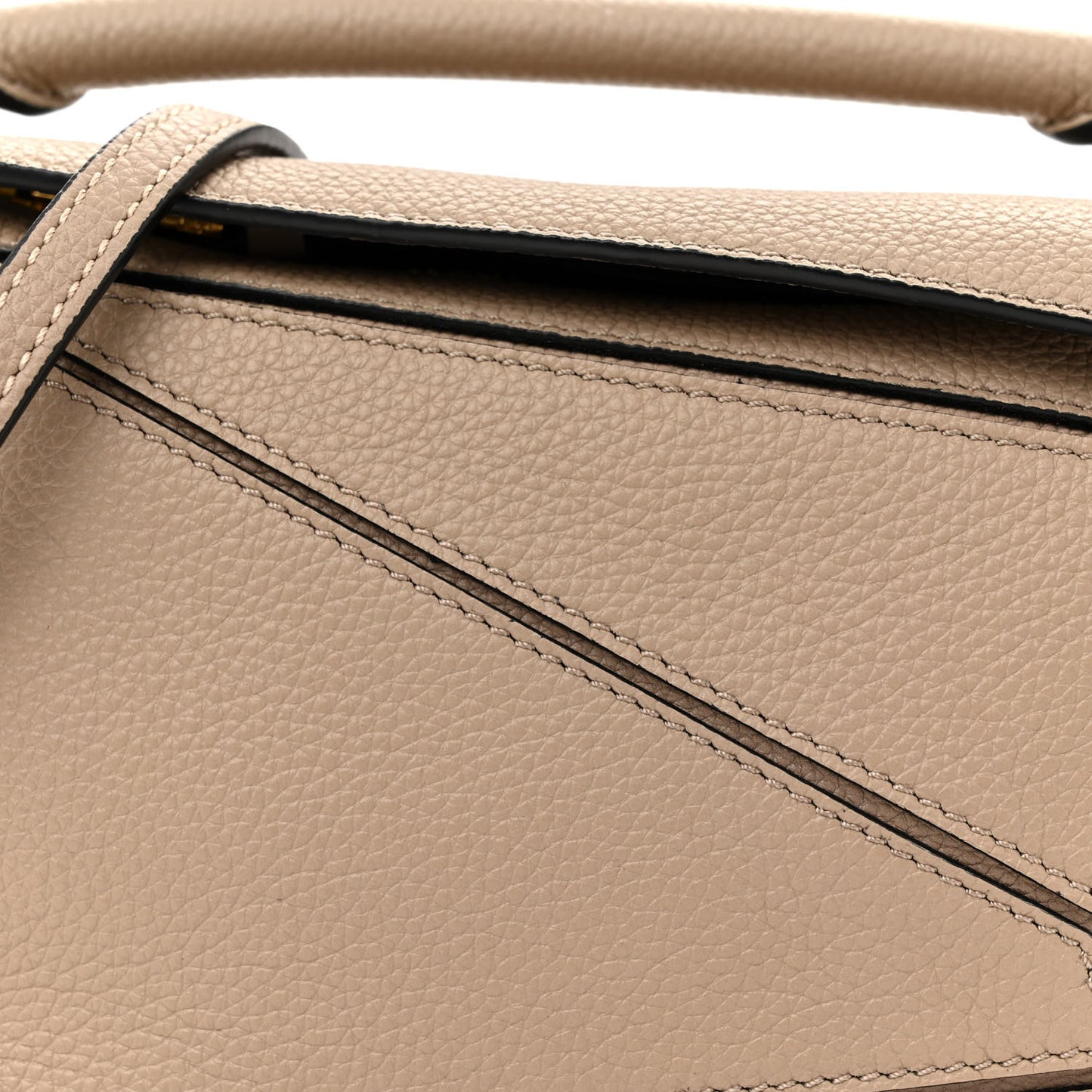 Calfskin Mini Puzzle Bag Sand
