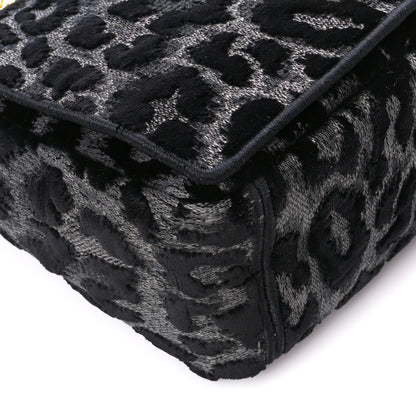 Christian Dior Velvet Mizza Embroidered Medium Caro Bag Gray 9 of 11