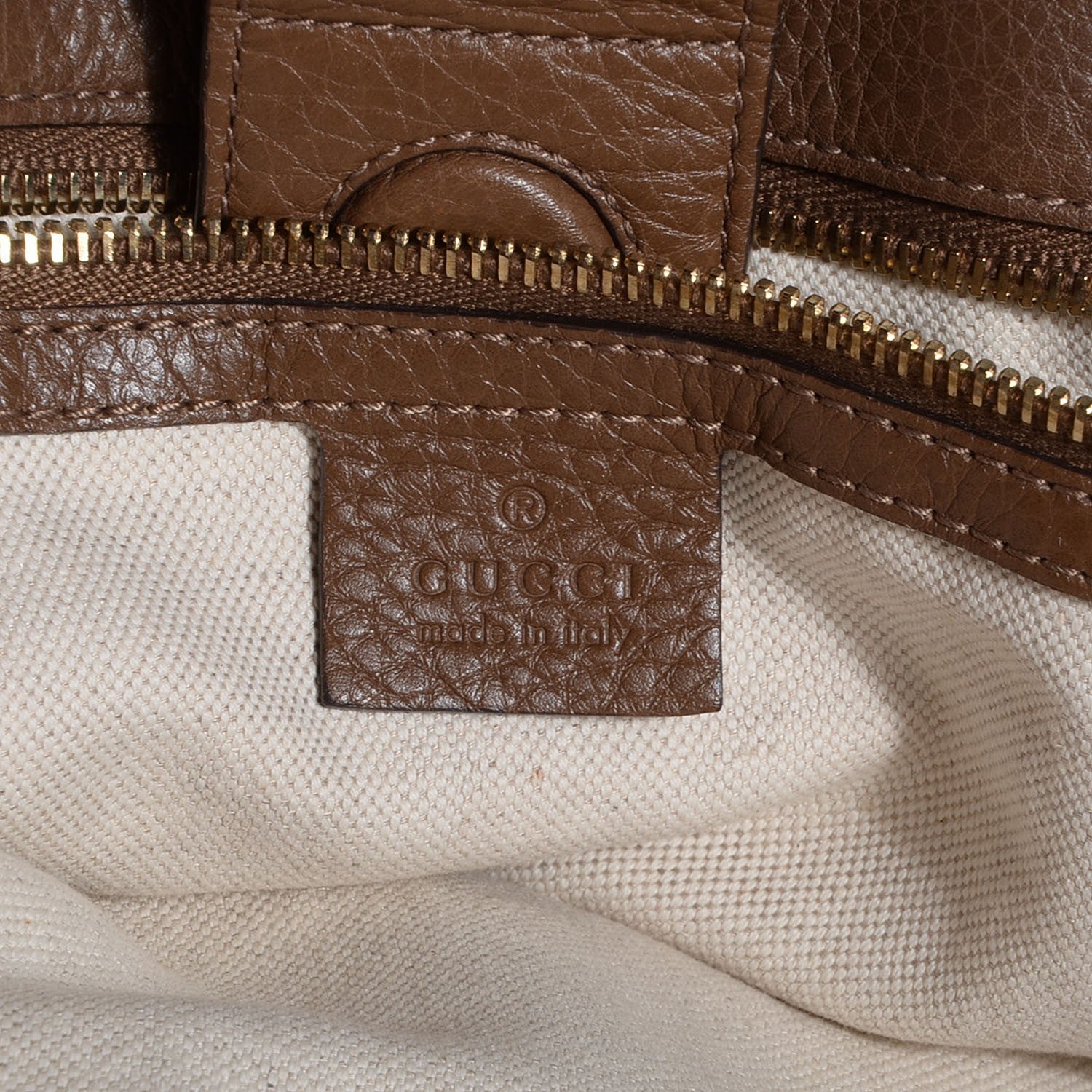 Gucci Cellarius Calfskin Large Bamboo Shopper Tote Acero 6 of 7