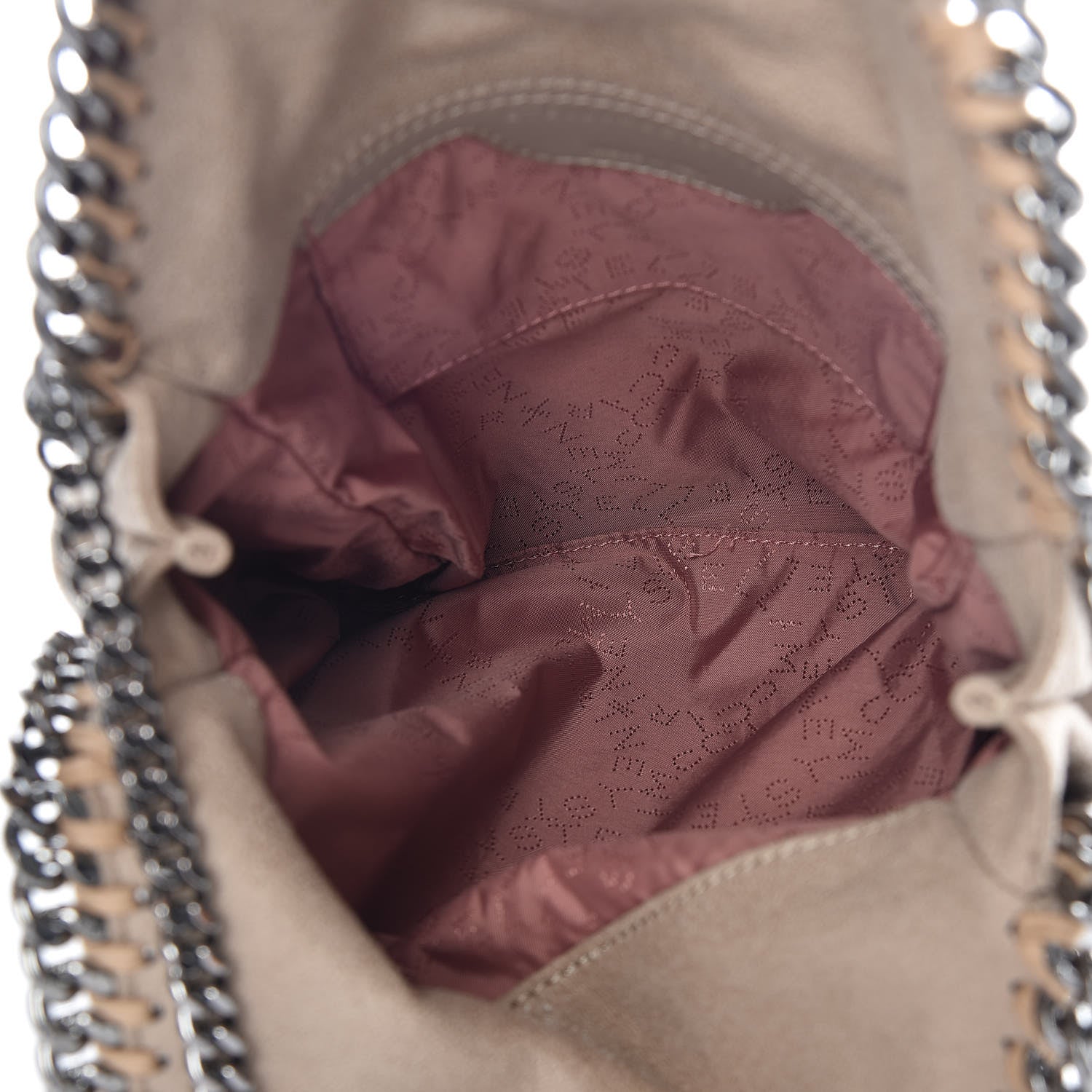 Stella McCartney Shaggy Deer Mini Falabella Fold Over Tote Beige 5 of 9