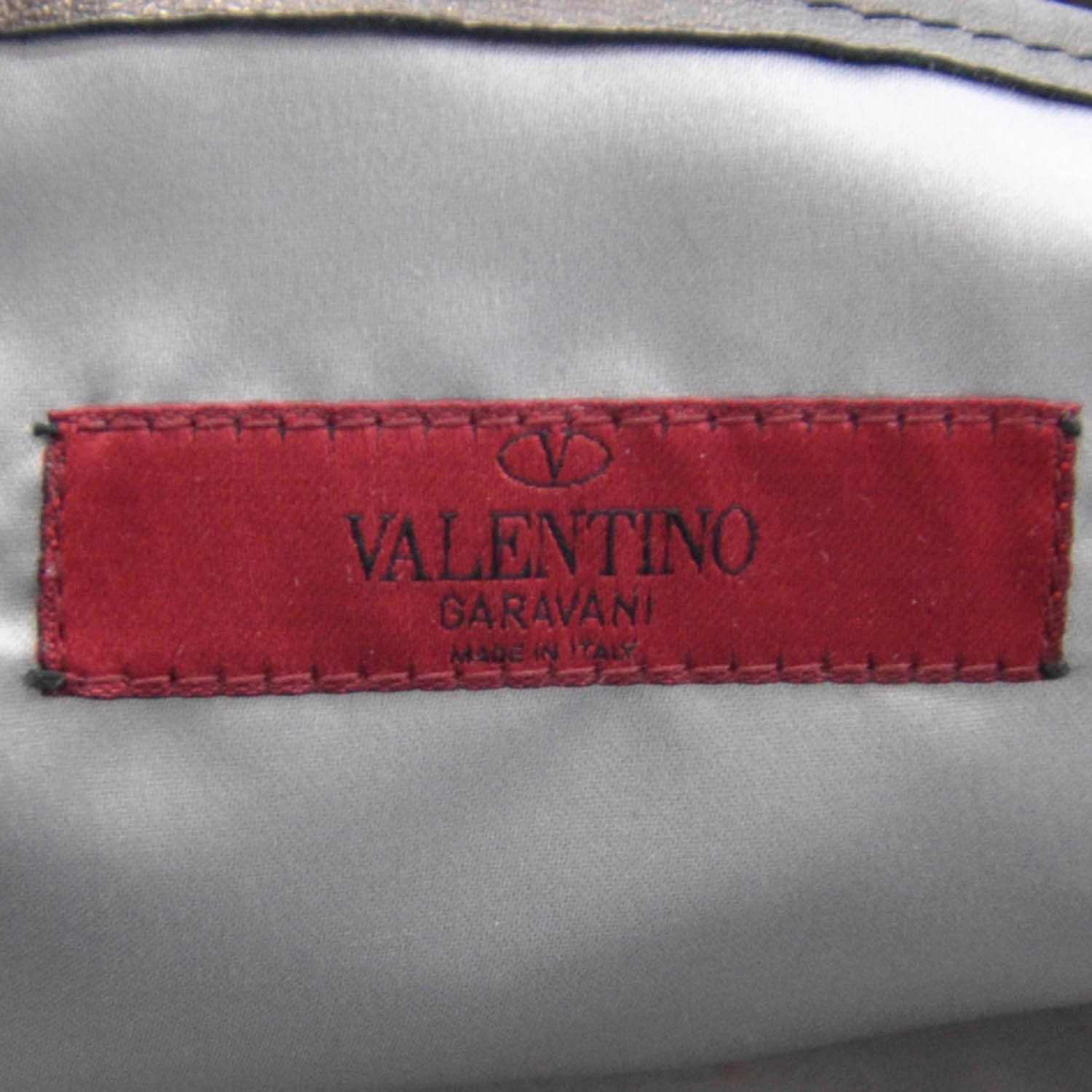 Valentino Garavani Leather Rosette Tote Metallic 10 of 12