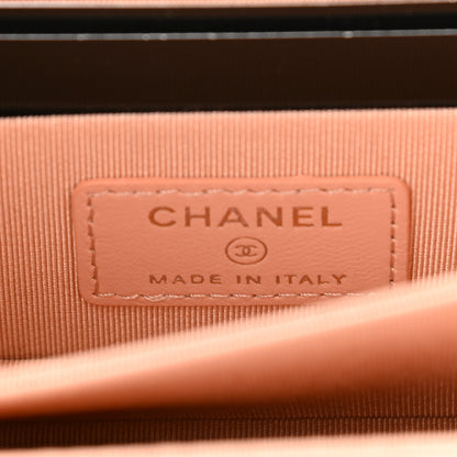 Chanel Lambskin Quilted Mini Wallet On Chain WOC Light Pink 6 of 12
