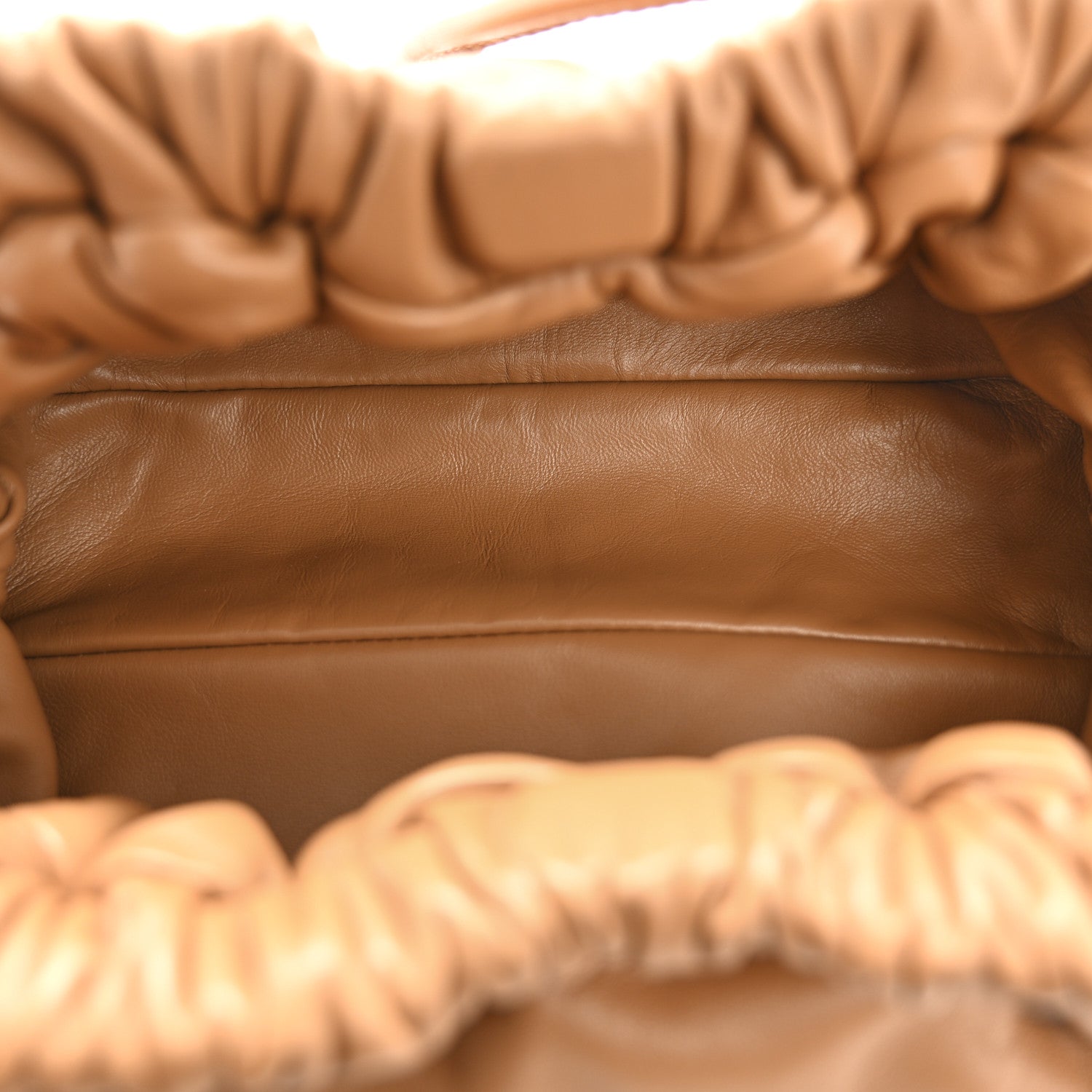 Mansur Gavriel Lambskin Cloud Mini Clutch Caramel 5 of 10