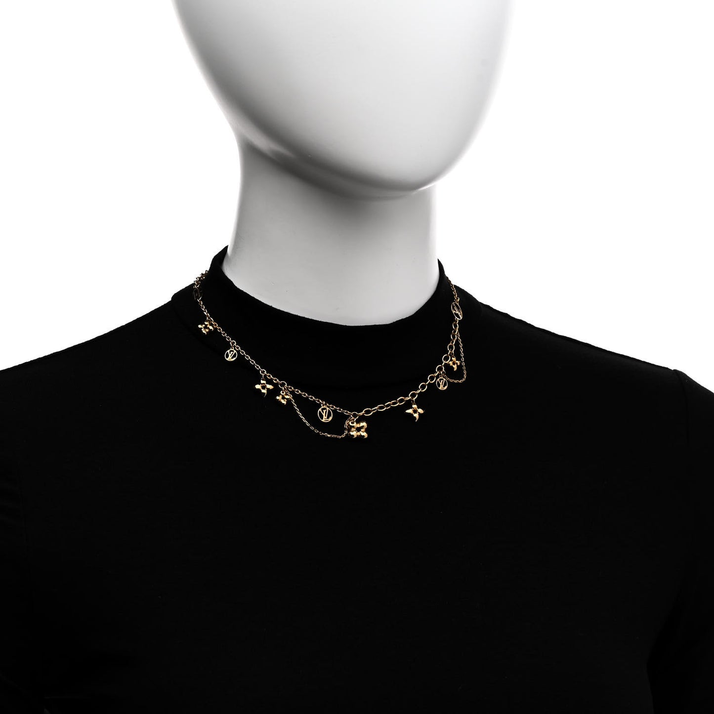 Metal Blooming Supple Necklace Gold