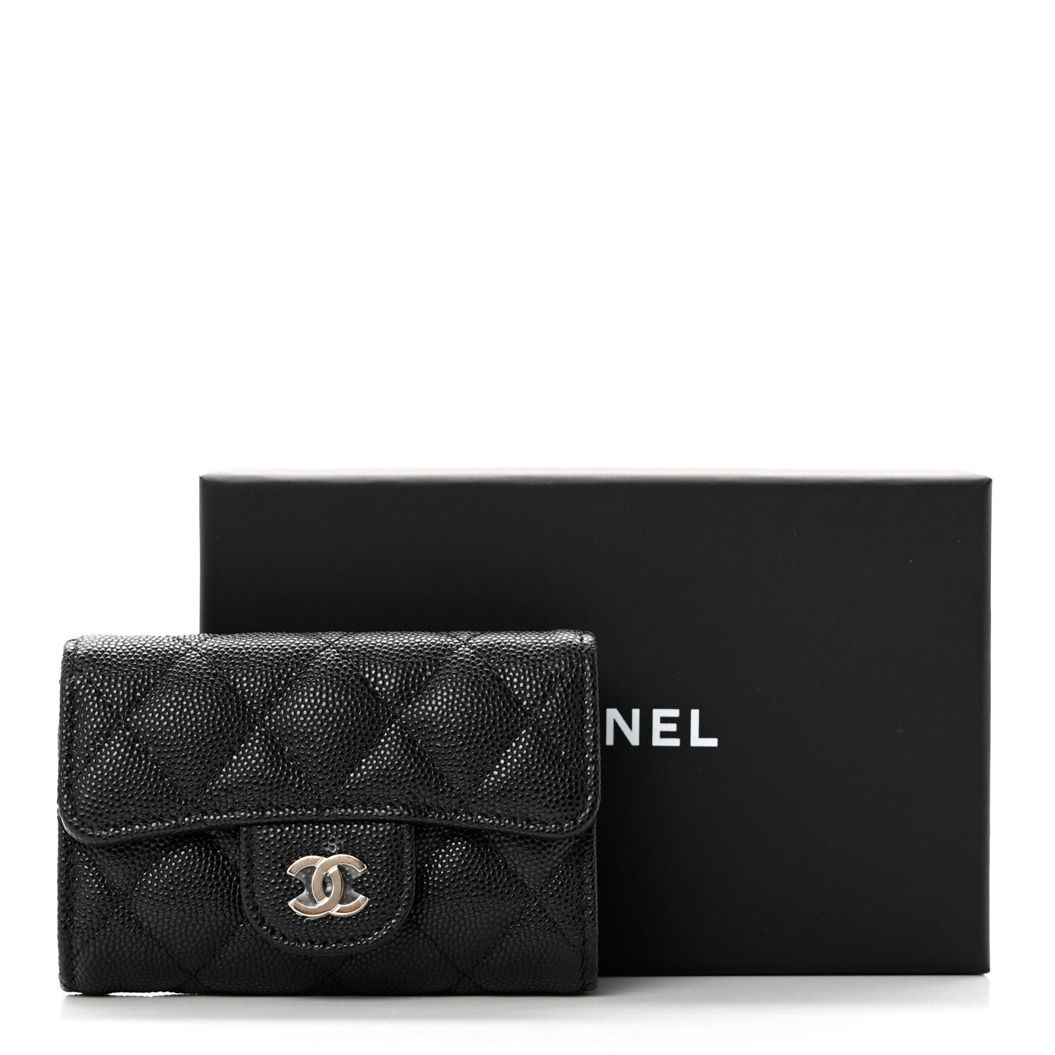 Chanel Caviar Quilted Classic 4 Key Holder Wallet Black 9 of 9