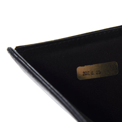Chanel Embossed Lambskin Travel Bi-Fold Wallet Black 12 of 12