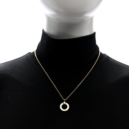 Bulgari 18K Yellow Gold Diamond BVLGARI Pendant Necklace 2 of 4