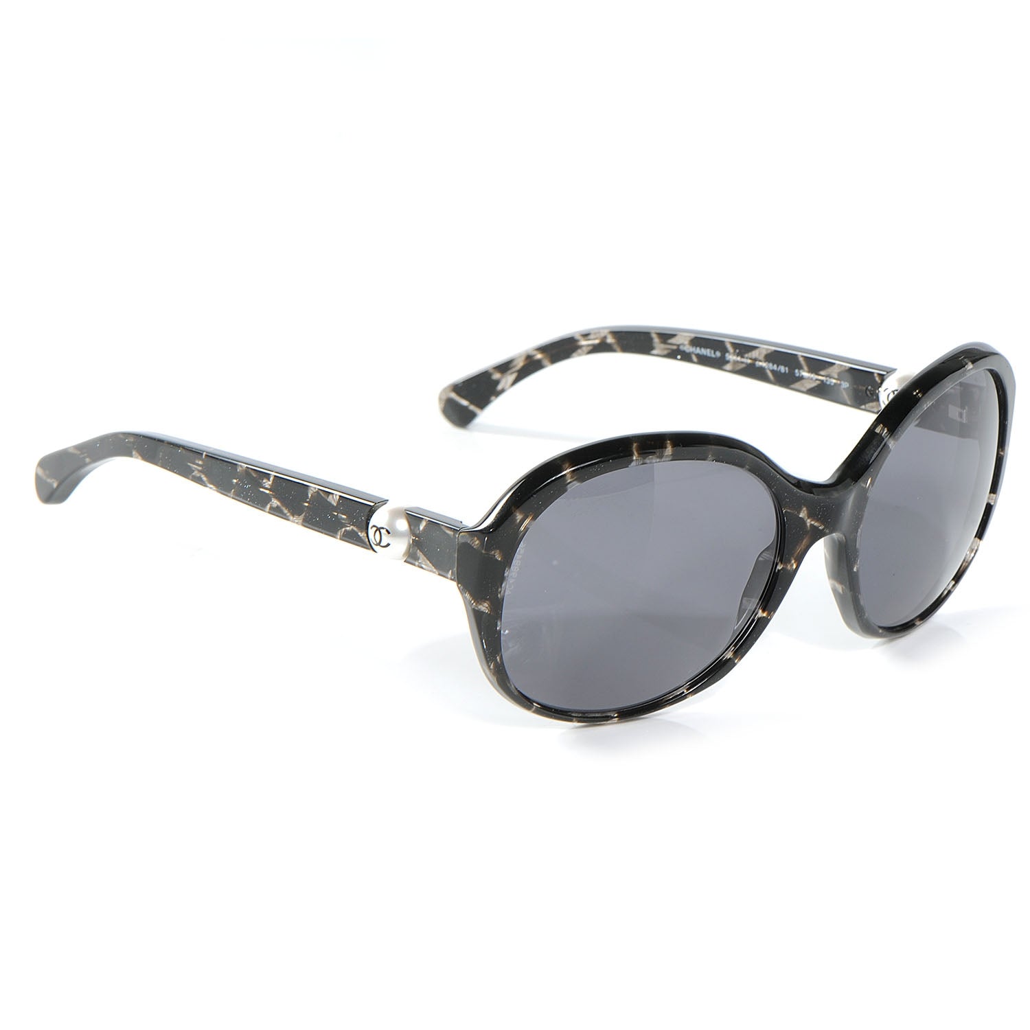 Chanel CC Pearl Sunglasses Black 5221H 3 of 5