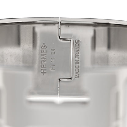 Hermes Enamel Wide Clic Clac H Bracelet PM White 4 of 4