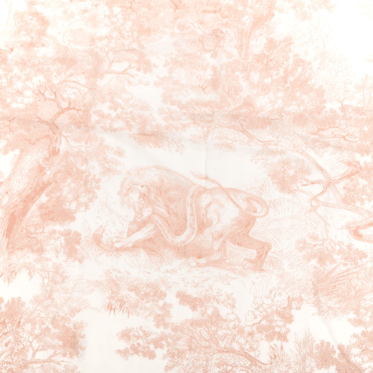 Christian Dior Cotton Fringe Dioriviera Toile De Jouy Sarong Pink 3 of 3