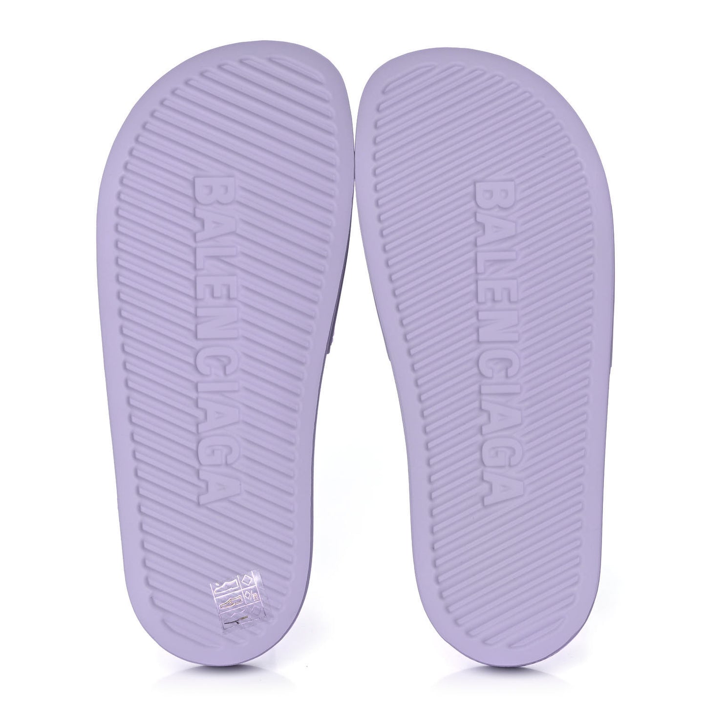 Rubber BB Womens Pool Slide Sandals 38 Lilac