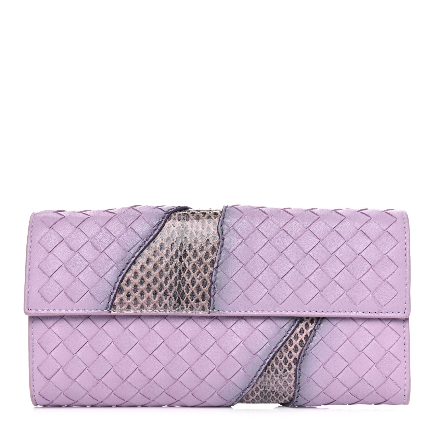 Bottega Veneta Nappa Ayers Intrecciato Continental Flap Wallet 1 of 9