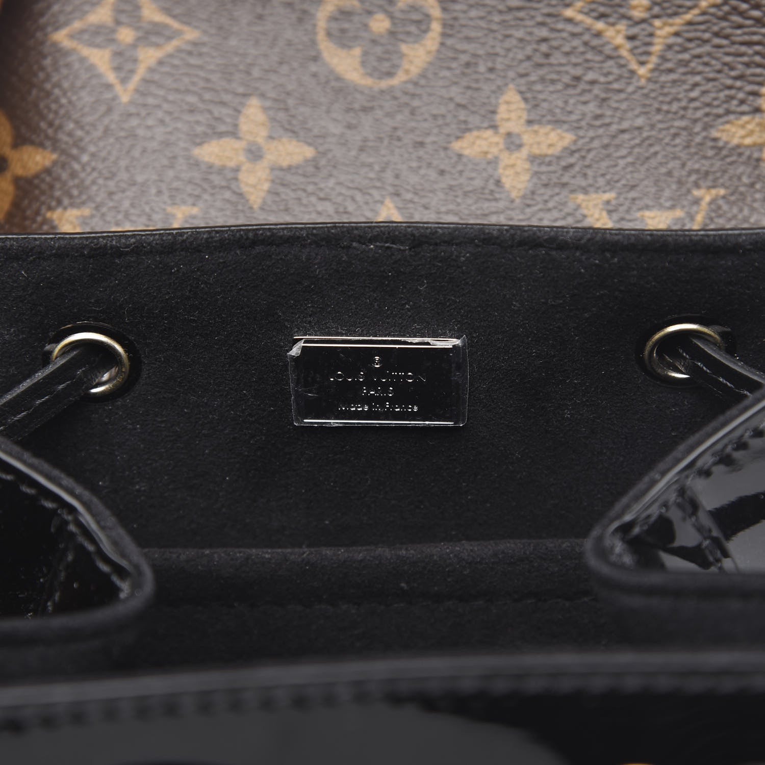 Louis Vuitton Patent Monogram Hot Springs Backpack Black 5 of 7