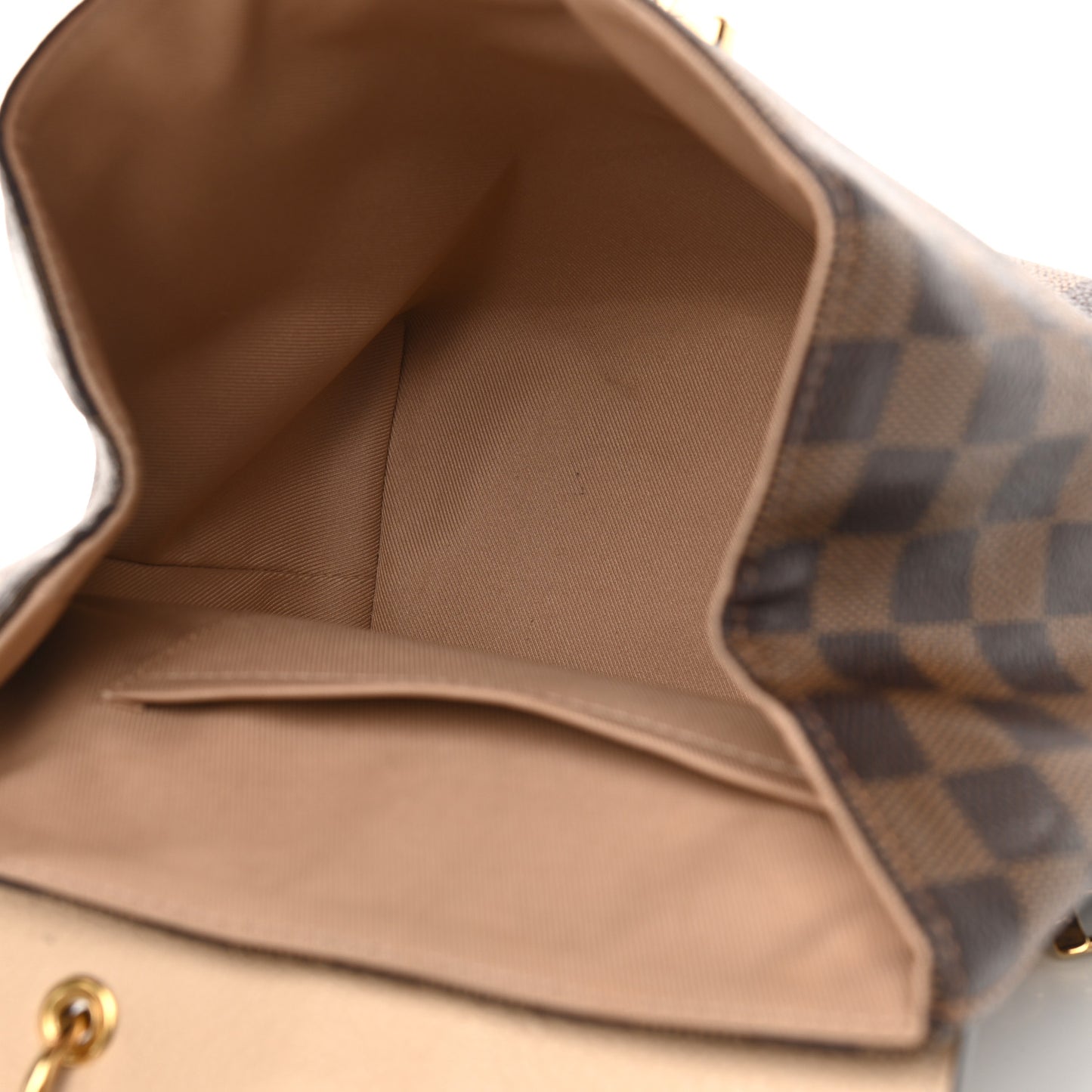 Damier Ebene Clapton Backpack Creme