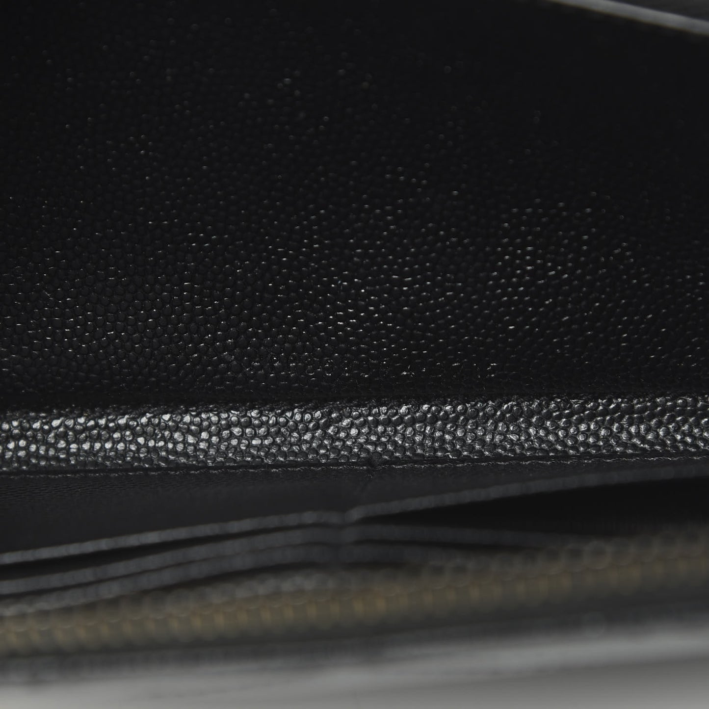 Grain De Poudre Matelasse Chevron Monogram Zip Around Wallet Black