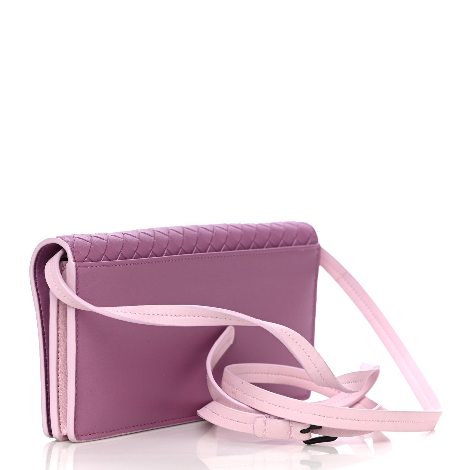 Bottega Veneta Nappa Intrecciato Continental Wallet With Strap Twilight 3 of 13