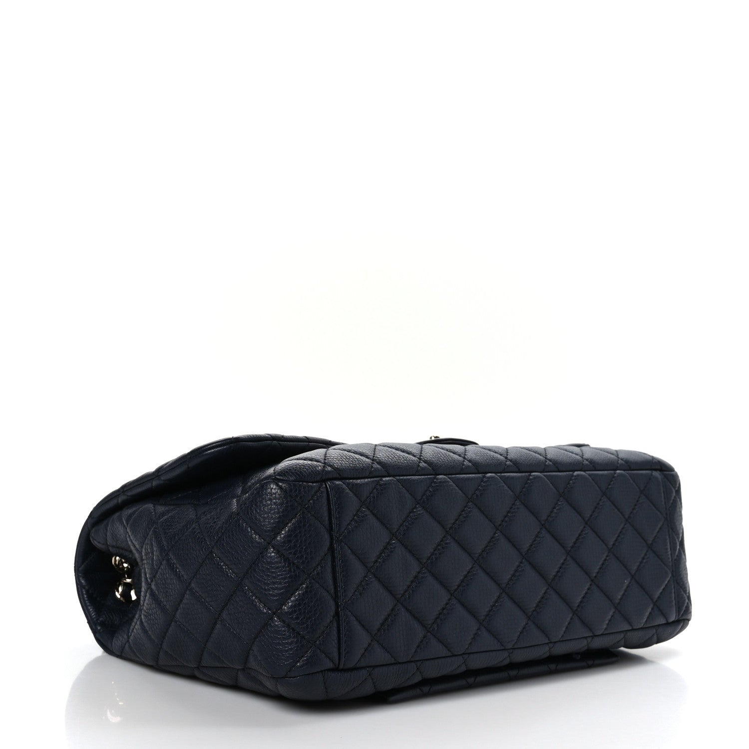 Chanel Calfskin Quilted Small XXL Travel Flap Bag Navy 4 of 9