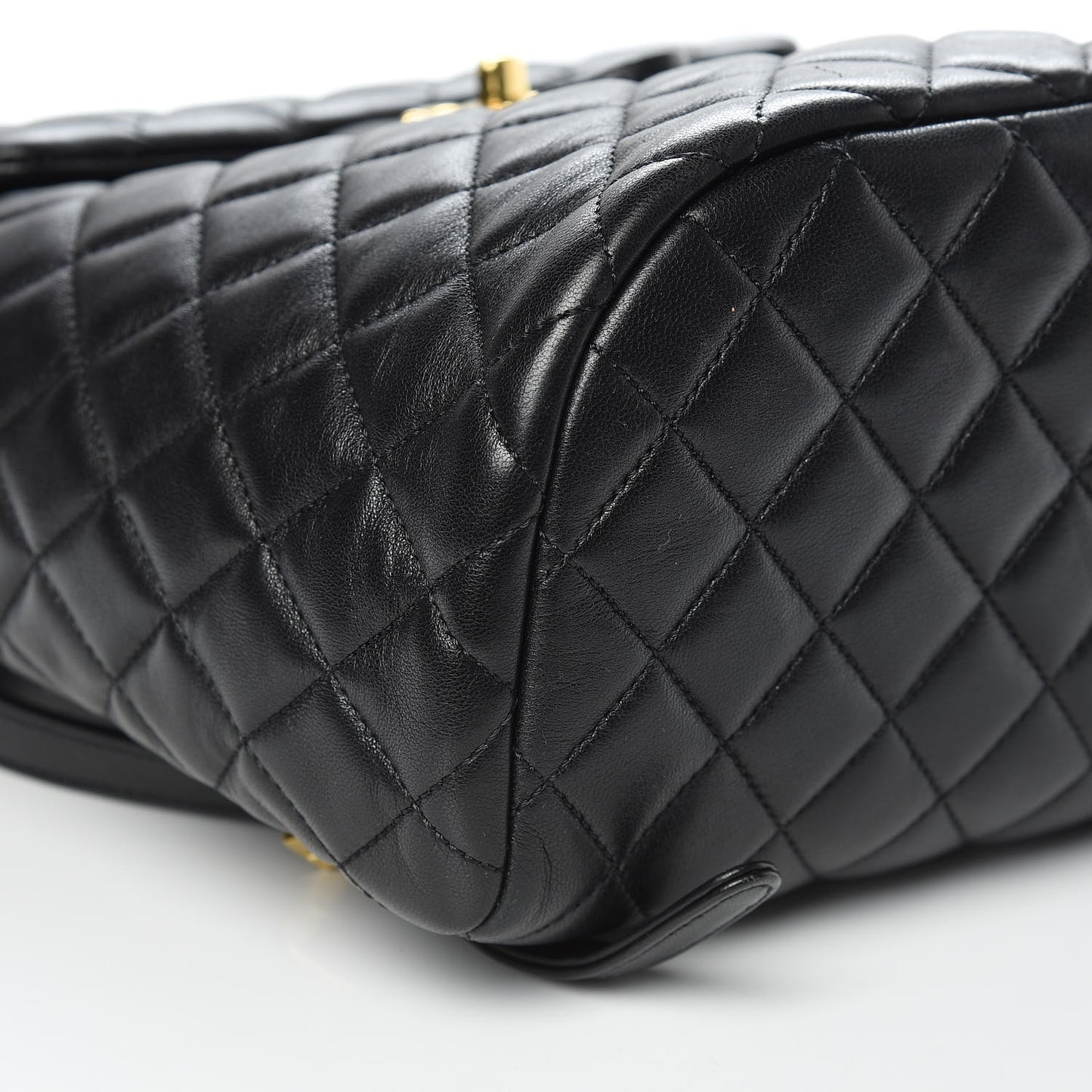 Lambskin Quilted Small Urban Spirit Backpack Black