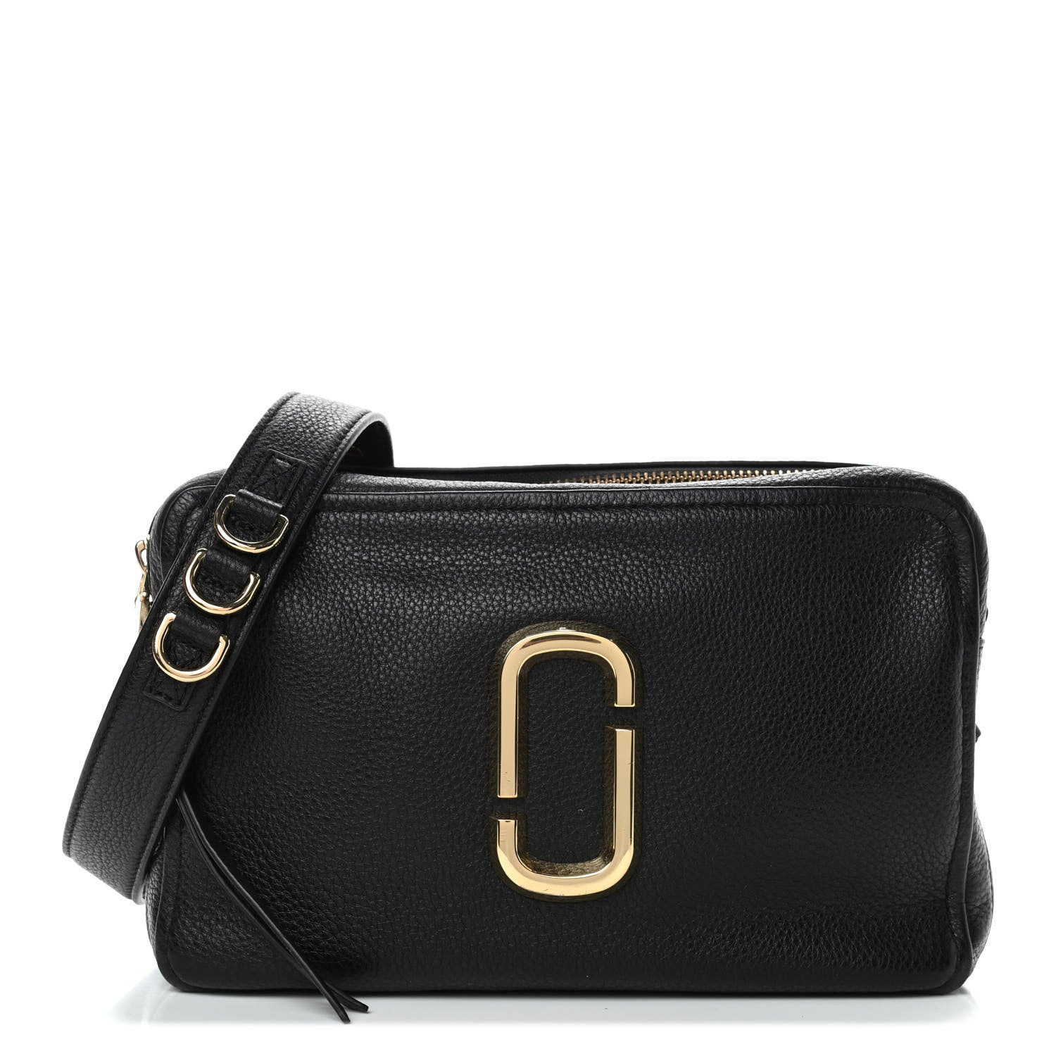 Marc Jacobs Supple Natural Grain Calfskin The Softshot 27 Bag Black 1 of 5