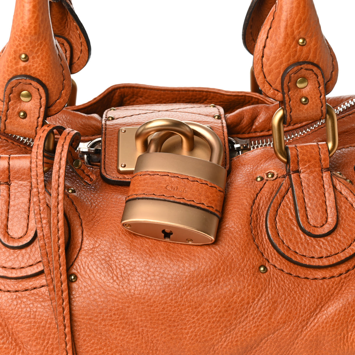 Calfskin Medium Paddington Satchel Ecureil Brown