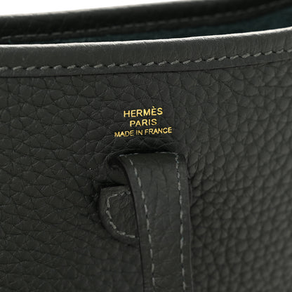 Hermes Taurillon Clemence Amazone Evelyne TPM Vert Fonce 6 of 11
