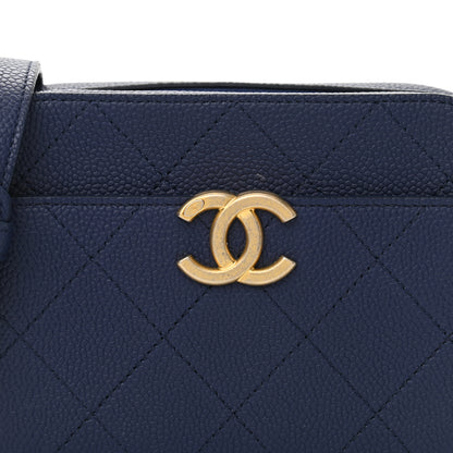 Chanel Caviar Quilted Waist Bag Navy Blue 8 of 10