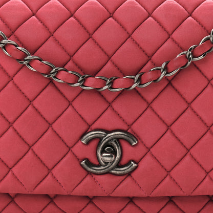 Chanel Iridescent Calfskin Small New Bubble Quilt Flap Fuchsia 8 of 10