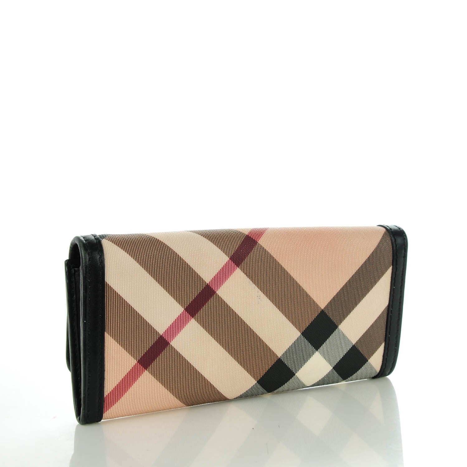 Burberry Nova Check Mega Stud Continental Wallet Black 3 of 7