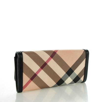 Burberry Nova Check Mega Stud Continental Wallet Black 3 of 7