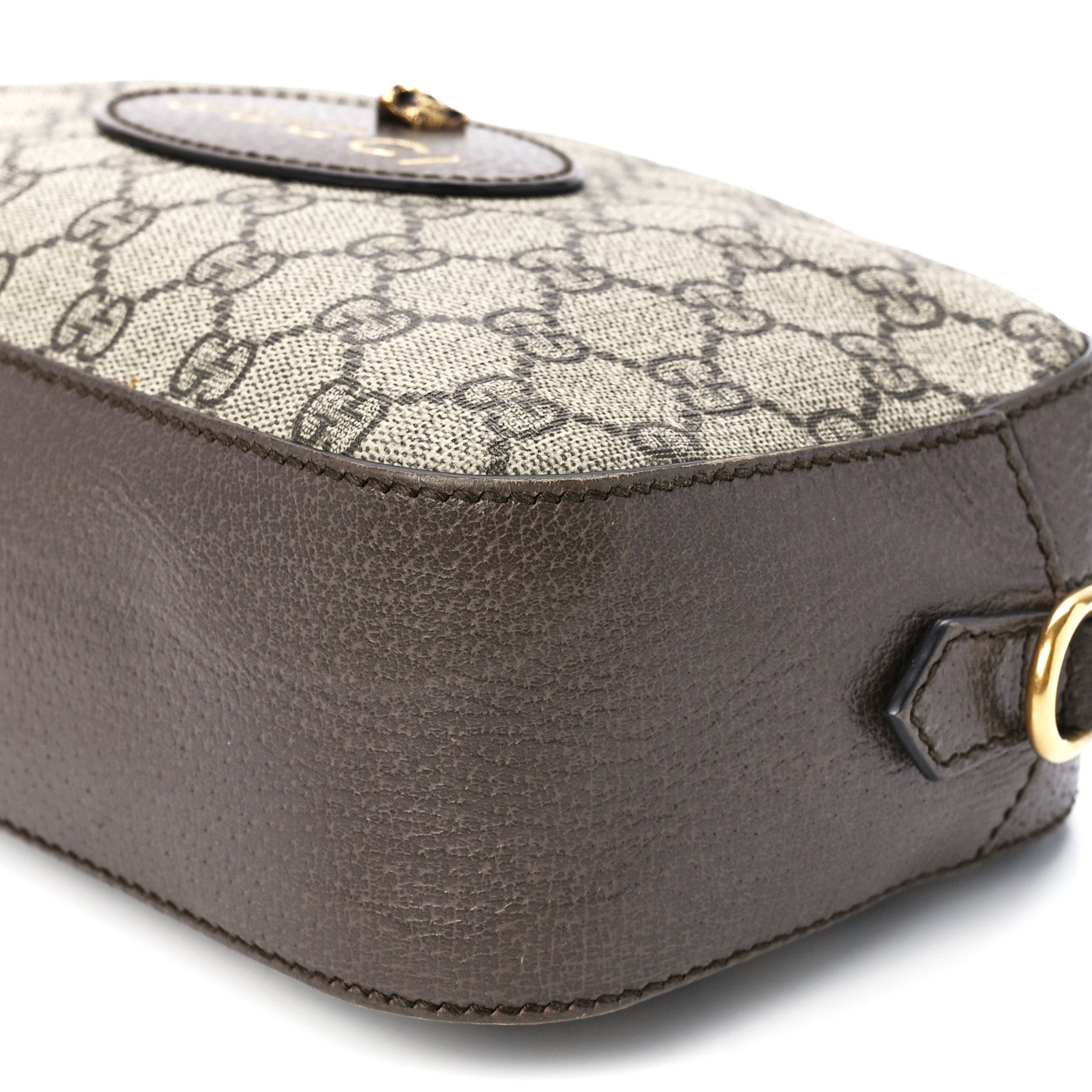 Gucci GG Supreme Monogram Web Neo Vintage Shoulder Bag Beige New Acero Crop 12 of 12