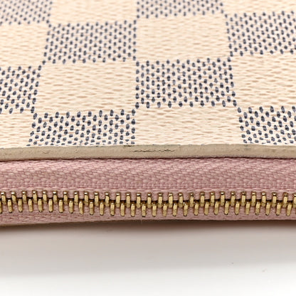 Louis Vuitton Damier Azur Neverfull MM GM Pochette Rose Ballerine 18 of 18