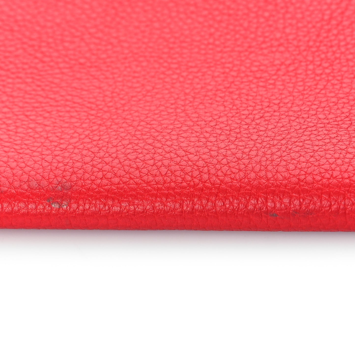 Calfskin Skull Envelope Clutch Red