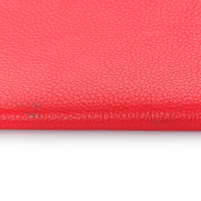Alexander McQueen Calfskin Skull Envelope Clutch Red 9 of 9